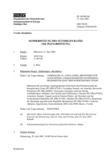 Journal of the 344th Special Plenary Meeting of the Permanent Council (de)