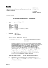 Journal of the 342nd Plenary Meeting of the Permanent Council (it)