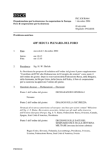 Journal of the 438th Plenary Meeting of the Forum for Security Co-operation (it)