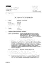 Journal of the 341st Plenary Meeting of the Permanent Council (de)