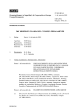 Journal of the 341st Plenary Meeting of the Permanent Council (es)