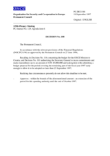 Permanent Council Decision No. 188