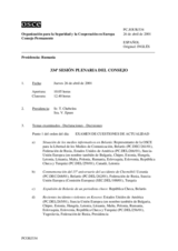 Journal of the 334th Plenary Meeting of the Permanent Council (es)