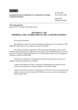 Permanent Council Decision No. 409 (es)