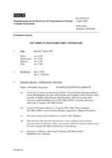 Journal of the 331st Plenary Meeting of the Permanent Council (it)