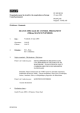 Journal of the 328th Special Plenary Meeting of the Permanent Council (fr)