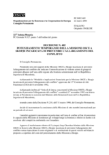 Permanent Council Decision No. 405 (it)