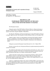 Permanent Council Decision No. 405