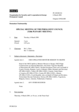 Journal of the 324th Special Plenary Meeting of the Permanent Council