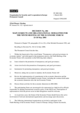 Permanent Council Decision No. 404