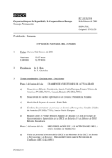 Journal of the 319th Plenary Meeting of the Permanent Council (es)