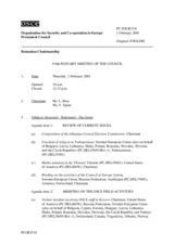 Journal of the 318th Plenary Meeting of the Permanent Council