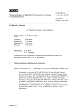 Journal of the 315th Plenary Meeting of the Permanent Council (es)