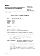 Journal of the 345th Plenary Meeting of the Forum for Security Co-operation (fr)