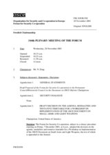Journal of the 344th Plenary Meeting of the Forum for Security Co-operation