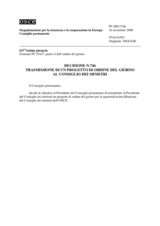 Permanent Council Decision No. 746 (it)