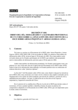 Forum for Security Co-operation Decision No. 8/01 (es)