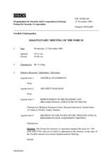 Journal of the 343rd Plenary Meeting of the Forum for Security Co-operation