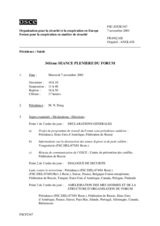 Journal of the 341st Plenary Meeting of the Forum for Security Co-operation (fr)