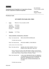 Journal of the 342nd Plenary Meeting of the Forum for Security Co-operation (es)