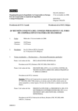 Journal of the 26th Joint Meeting of the Forum for Security Co-operation and the Permanent Council (es)