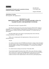 Forum for Security Co-operation Decision No. 6/01