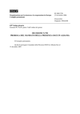 Permanent Council Decision No. 750 (it)