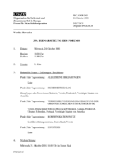Journal of the 339th Plenary Meeting of the Forum for Security Co-operation (de)