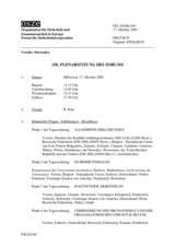 Journal of the 338th Plenary Meeting of the Forum for Security Co-operation (de)