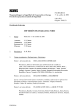 Journal of the 338th Plenary Meeting of the Forum for Security Co-operation (es)