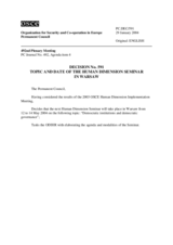 Permanent Council Decision No. 591