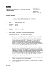 Journal of the 640th Plenary Meeting of the Permanent Council (fr)