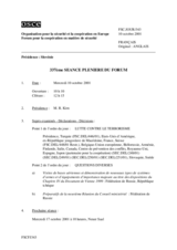 Journal of the 337th Plenary Meeting of the Forum for Security Co-operation (fr)