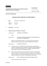 Journal of the 336th Plenary Meeting of the Forum for Security Co-operation