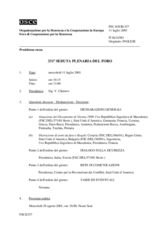 Journal of the 331st Plenary Meeting of the Forum for Security Co-operation (it)