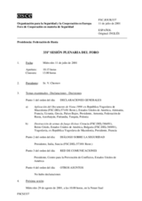 Journal of the 331st Plenary Meeting of the Forum for Security Co-operation (es)
