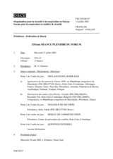 Journal of the 331st Plenary Meeting of the Forum for Security Co-operation (fr)