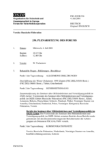 Journal of the 330th Plenary Meeting of the Forum for Security Co-operation (de)