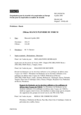 Journal of the 330th Plenary Meeting of the Forum for Security Co-operation (fr)