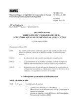 Forum for Security Co-operation Decision No. 1/04 (es)