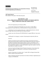 Forum for Security Co-operation Decision No. 3/01 (it)