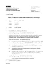 Journal of the 326h Plenary Meeting of the Forum for Security Co-operation (de)