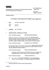 Journal of the 323rd Plenary Meeting of the Forum for Security Co-operation/Revised reissue (it)