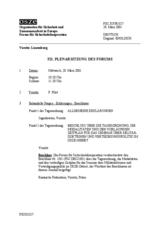 Journal of the 321st Plenary Meeting of the Forum for Security Co-operation (de)