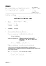 Journal of the 320th Plenary Meeting of the Forum for Security Co-operation (es)