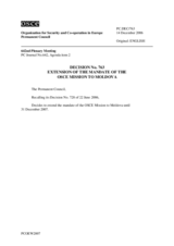 Permanent Council Decision No.763