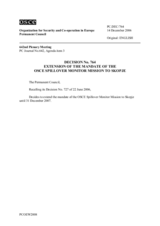 Permanent Council Decision No.764