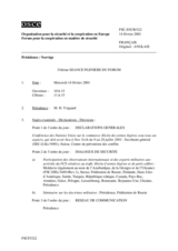 Journal of the 316th Plenary Meeting of the Forum for Security Co-operation (fr)