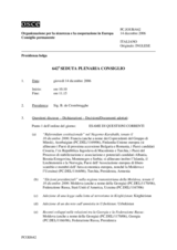 Journal of the 642th Plenary Meeting of the Permanent Council (it)