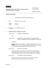 Journal of the 314th Plenary Meeting of the Forum for Security Co-operation